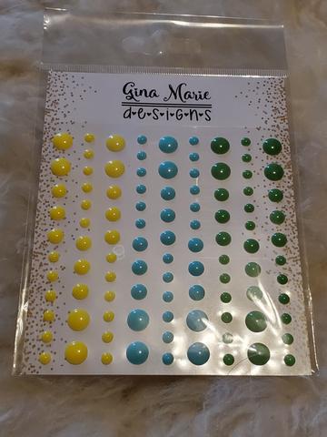 Gina Marie Enamel Dots set - lemon squeeze gloss