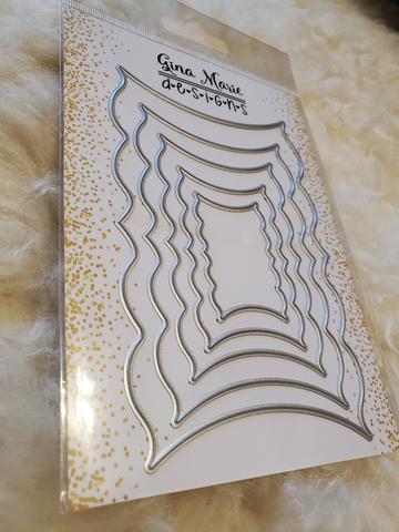 Gina Marie Metal cutting die -  Label #4