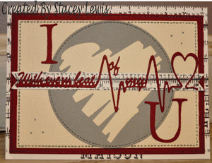 Dies ... to die for metal cutting die - Large scribble heart