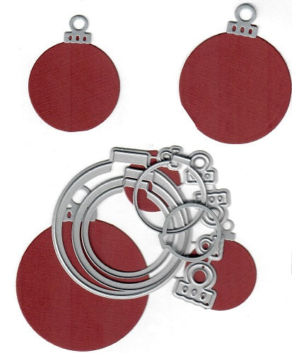 Dies ... to die for metal cutting die - Round Christmas Ornament nesting set