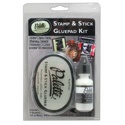 Stamp & Stick Glue Pad Kit With .5oz Refill