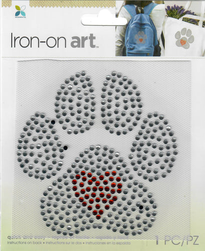 Momenta Gem Iron-on Art for fabric - Gem Paw heart