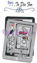 Load image into Gallery viewer, Dies ... to die for metal cutting die - Smart Phone and Tablet, Charger, speech bubbles