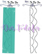 Load image into Gallery viewer, Dies ... to die for metal cutting die -  Slimline border set 1 - Scallop, wave and torn