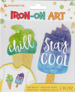 Momenta 4 color kids Iron-on Art for fabric - Ice cream