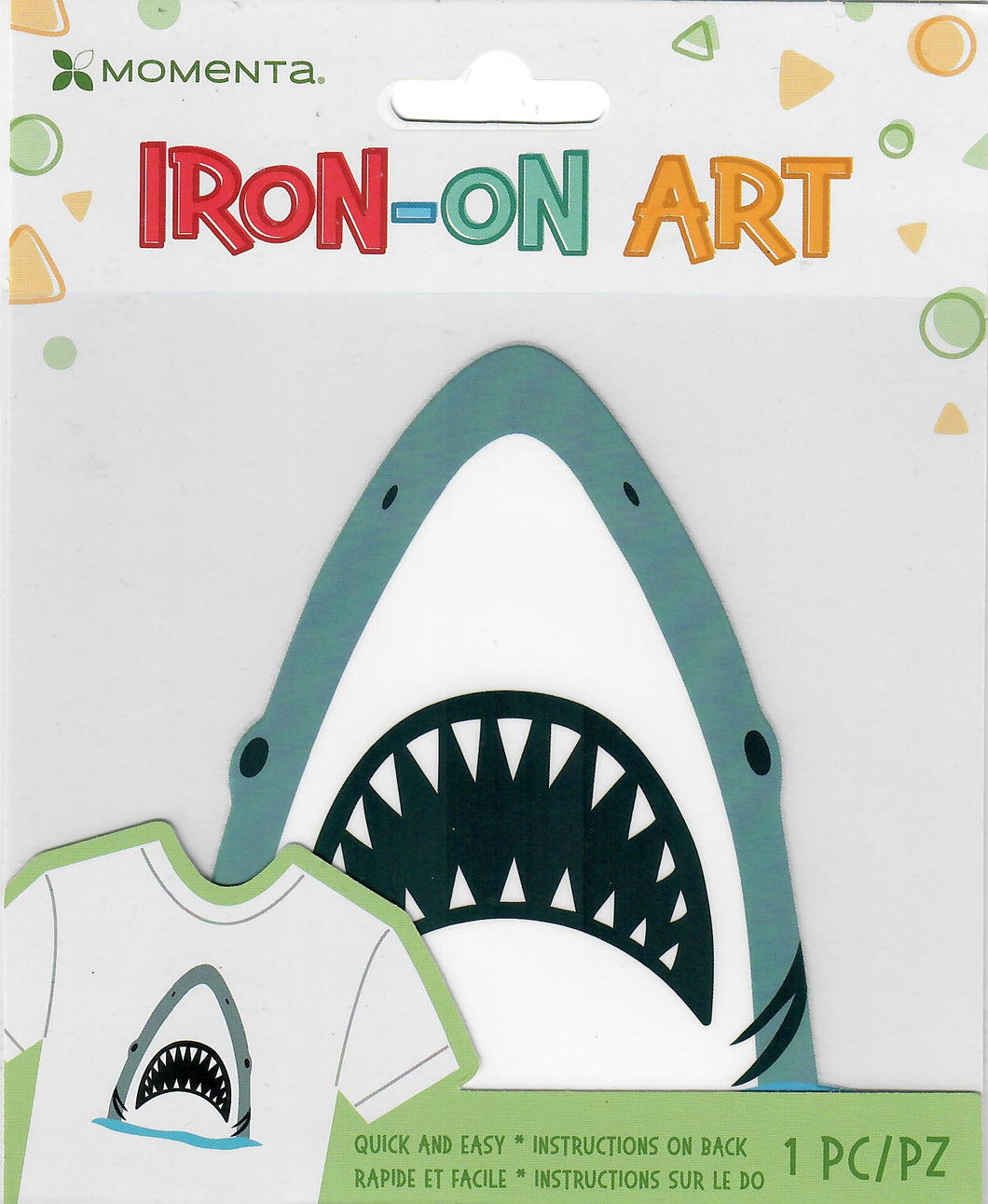 Momenta 4color kids Iron-on Art for fabric - Shark