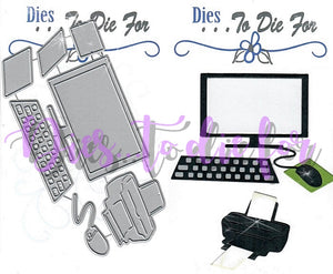 Dies ... to die for metal cutting die - Computer set with printer