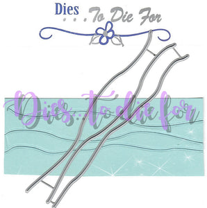 Dies ... to die for metal cutting die - Water / Snow edge border