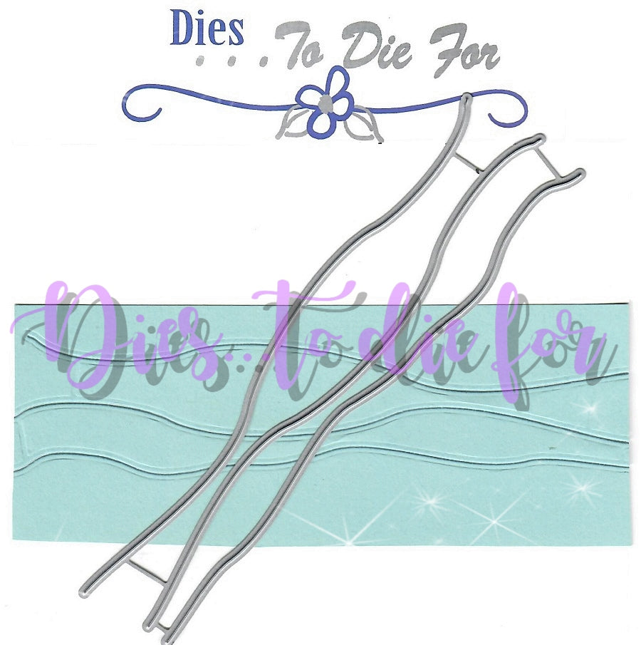 Dies ... to die for metal cutting die - Water / Snow edge border