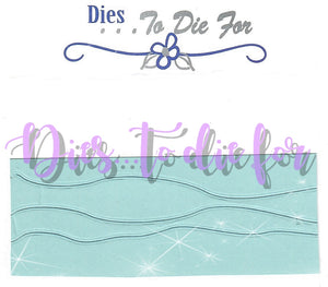 Dies ... to die for metal cutting die - Water / Snow edge border