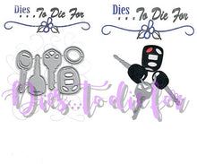 Load image into Gallery viewer, Dies ... to die for metal cutting die -  Car and house keys set