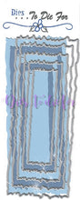 Load image into Gallery viewer, Dies ... to die for metal cutting die Slimline - Torn edge rectangle slim line nesting set dies
