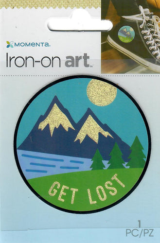 Momenta small 4color Iron-on Art for fabric - Get lost mountain