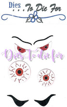 Load image into Gallery viewer, Dies ... to die for metal cutting die - Creepy Eyes - Eye balls