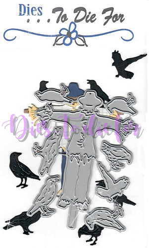 Dies ... to die for metal cutting die - Scarecrow with Crows / ravens