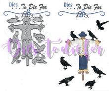 Load image into Gallery viewer, Dies ... to die for metal cutting die - Scarecrow with Crows / ravens