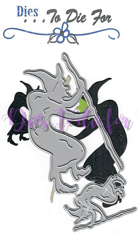 Dies ... to die for metal cutting die - Old witch - 2 sizes