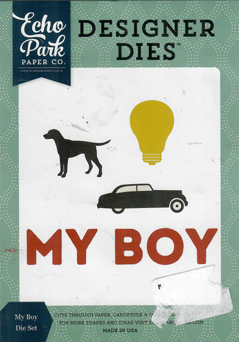 Echo Park / Carta Bella metal cutting die set - My Boy die set