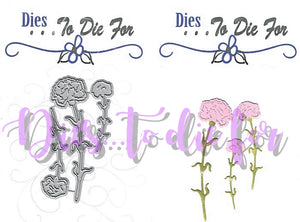 Dies ... to die for metal cutting die -  Carnation flower die set