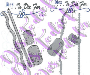 Dies ... to die for metal cutting die - Dog Tag border