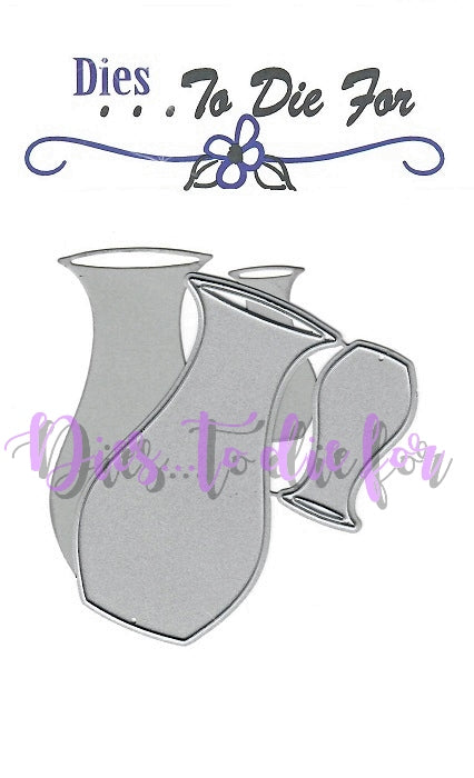 Dies ... to die for metal cutting die - Glass vase for flowers die set