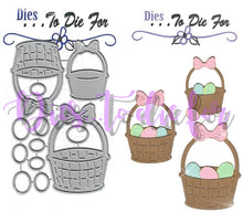 Load image into Gallery viewer, Dies ... to die for metal cutting die - Easter Basket with Eggs trio
