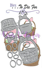 Load image into Gallery viewer, Dies ... to die for metal cutting die - Easter Basket with Eggs trio