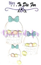 Load image into Gallery viewer, Dies ... to die for metal cutting die - Easter Basket with Eggs trio