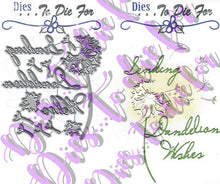 Load image into Gallery viewer, Dies ... to die for metal cutting die - Sending Dandelion Wishes