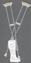 Load image into Gallery viewer, Dies ... to die for metal cutting die - Cast and Crutch - Leg