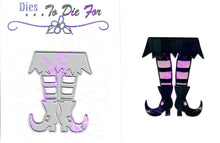 Load image into Gallery viewer, Dies ... to die for metal cutting die - Witch legs and skirt corner