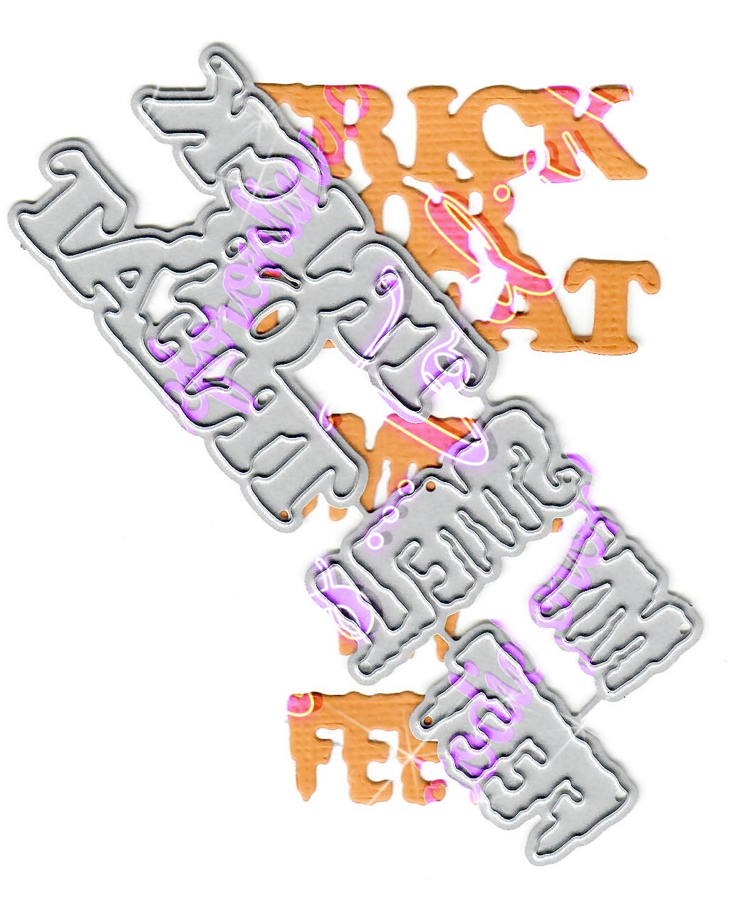 Dies ... to die for metal cutting die - Trick or treat smell my Feet word