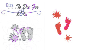 Dies ... to die for metal cutting die - Bloody Feet and Blood Splats