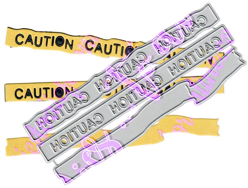 Dies ... to die for metal cutting die - Caution tape border set