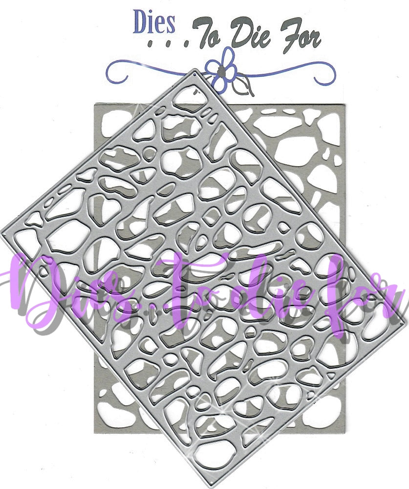 Dies ... to die for metal cutting die - Stone Rock wall background