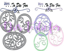Load image into Gallery viewer, Dies ... to die for metal cutting die - Decorative Easter Egg trio