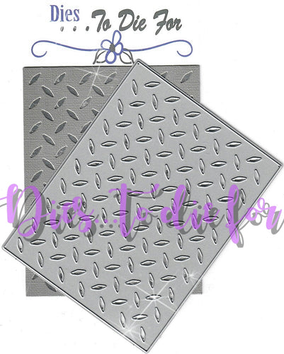Dies ... to die for metal cutting die - Diamond Plate background