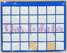 Load image into Gallery viewer, Dies ... to die for metal cutting die - Calendar Grid - A2 size - Removable numbers