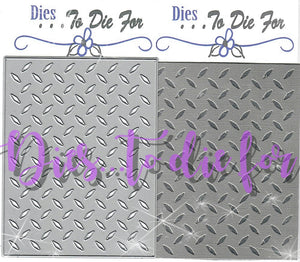 Dies ... to die for metal cutting die - Diamond Plate background