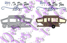 Load image into Gallery viewer, Dies ... to die for metal cutting die - Pop up camper