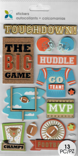 Atd Momenta Dimensional stickers - Football