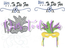 Load image into Gallery viewer, Dies ... to die for metal cutting die - Party Mask - Masquerade - Mardi Gras