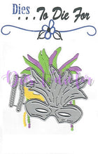 Load image into Gallery viewer, Dies ... to die for metal cutting die - Party Mask - Masquerade - Mardi Gras