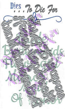 Load image into Gallery viewer, Dies ... to die for metal cutting die - Wedding words set - Bride