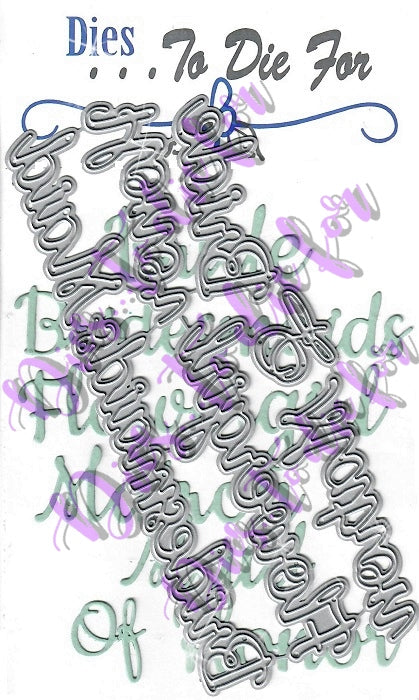Dies ... to die for metal cutting die - Wedding words set - Bride