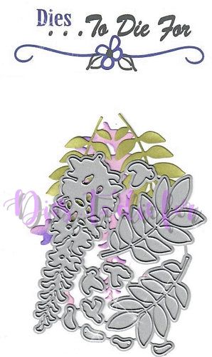 Dies ... to die for metal cutting die -  Wisteria flower die set