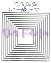 Load image into Gallery viewer, Dies ... to die for metal cutting die - Basic Square nesting 6&quot; set