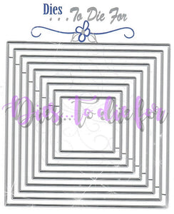 Dies ... to die for metal cutting die - Basic Square nesting 6" set