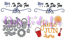 Load image into Gallery viewer, Dies ... to die for metal cutting die - June combo Calendar words
