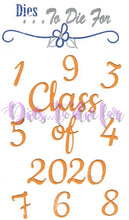 Load image into Gallery viewer, Dies ... to die for metal cutting die - Class Of set with numbers 0-9